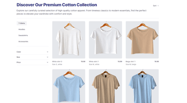 Ecommerce Filtering